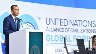 Спикер Сената выступил на конференции ООН по охране религиозных объектов