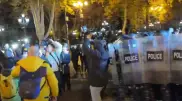 Столкновения протестующих с полицией происходят в Грузии