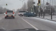 Два легковых авто столкнулись в Астане. Есть пострадавший