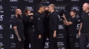 “Покажу всю мощь“: первая битва взглядов Рахмонова и Гэрри в UFC