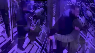 В Астане мужчина напал с ножом на женщину в лифте