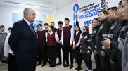 Токаев встретился со студентами в Хромтау