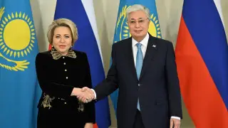 Токаев принял главу Совета Федерации России Матвиенко