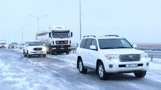 Четырехполосное движение открыли на автодороге в Актюбинской области
