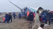 Крушение самолета в Актау: появились новые кадры