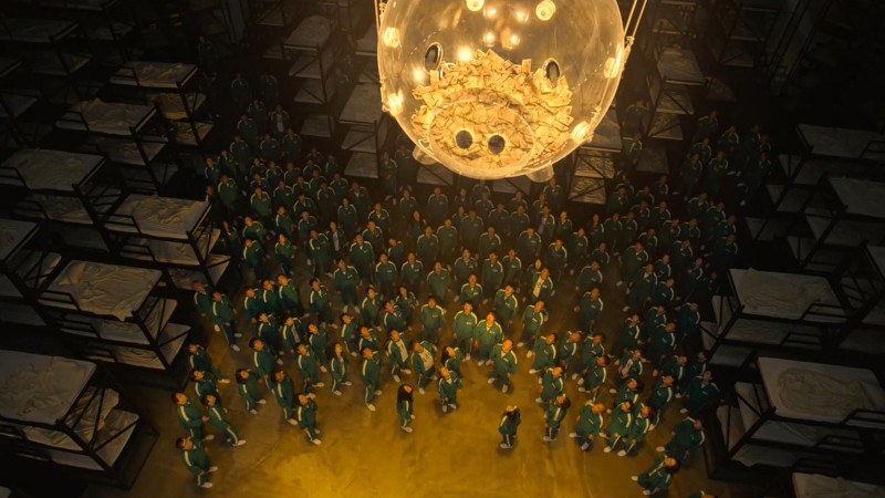 Кадр из сериала  “Игра в кальмара“