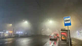 Густой туман окутал Алматы в новогоднюю ночь