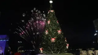 Новогодний салют запустили в Алматы