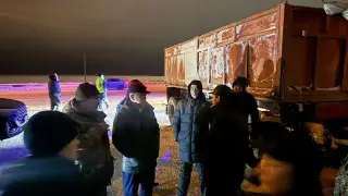 На блокпосту Щучинска скопились почти 300 автомобилей