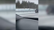 Водитель ВМW едва не спровоцировал ДТП на трассе Астана - Щучинск