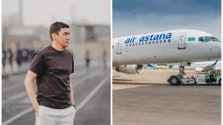 Вынужденная посадка самолета в Актау: на борту были казахстанские футболисты