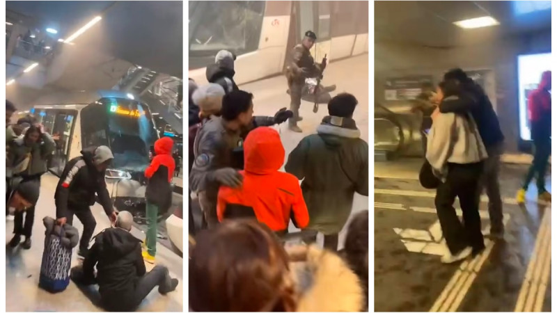 Кадры видео из соцсетей