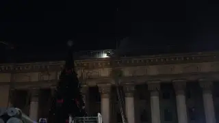 Пожар в здании КБТУ: флаг Казахстана спасли от огня