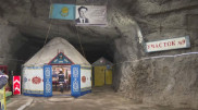 На глубине более 600 метров под землей установили юрту в Жезказгане