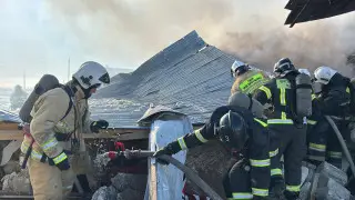 Здание СТО обрушилось после хлопка в Кызылординской области: пострадали люди