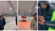 Водитель с друзьями устроил опасное шоу на мосту "Арыс" в Астане