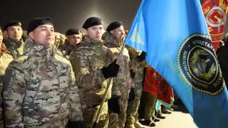 Казахстанские команды спецназа торжественно встретили в Астане