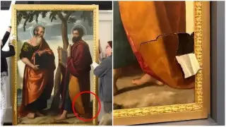 Туристка нечаянно повредила картину эпохи Возрождения в музее Италии