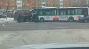 Массовое ДТП произошло в Астане из-за автобуса