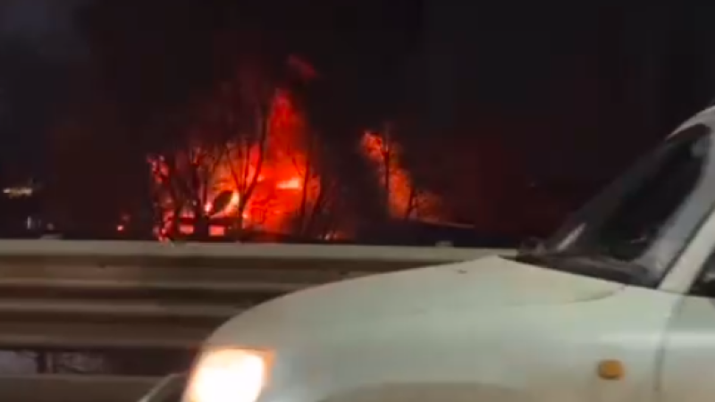 Кадр видео очевидца