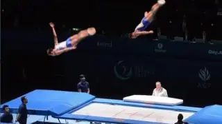 Казахстан завоевал серебро Кубка мира по батутной гимнастике