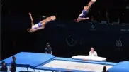 Казахстан завоевал серебро Кубка мира по батутной гимнастике