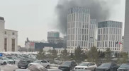 В Астане горит ТРЦ "Сарыарка"
