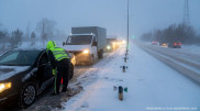 В нескольких регионах ограничили движение транспорта из-за непогоды