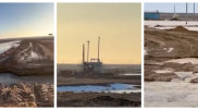 Дороги на нефтяные месторождения размыло талыми водами в Кызылординской области