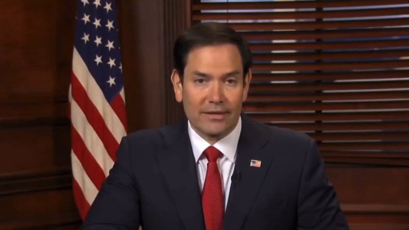 Марко Рубио. Кадр из видео