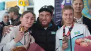 В аэропорту Астаны встретили триумфаторов чемпионата мира по боксу