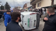 Тысячи демонстрантов вышли на протест после пожара в Северной Македонии