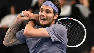 Лучший теннисист Казахстана вышел во второй круг “Мастерса“ в Майами