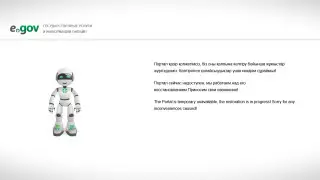 В работе портала eGov снова произошел сбой