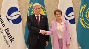 Токаев провел встречу с президентом ЕБРР в Самарканде