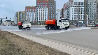 Генеральная уборка после зимы проходит в Астане