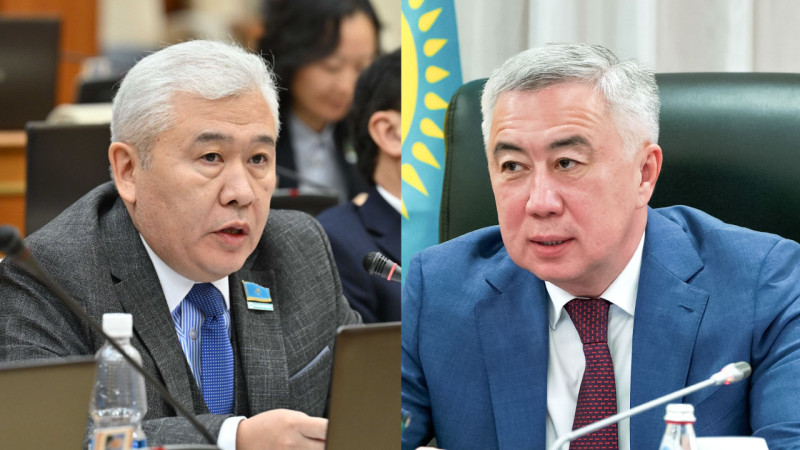 Еркин Абиль, Серик Жумангарин. Фото: parlam.kz