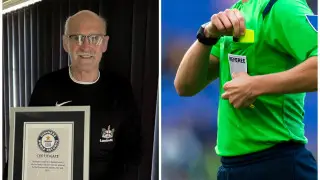 75-летний футбольный арбитр установил новый рекорд Гиннесса