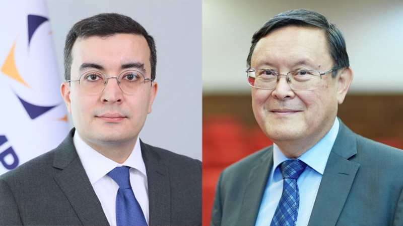 Асет Махамбетов, Тимур Жантикин. Фото: kazatomprom.kz, АО "Казахстанские атомные электрические станции"