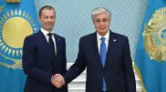 Касым-Жомарт Токаев принял в Астане президента УЕФА