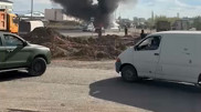 Два грузовика загорелись после ДТП в Астане, есть погибший