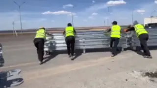 Механическую систему разворота установили на одной из трасс Казахстана