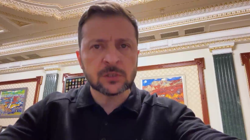 Кадр из видео: t.me/V_Zelenskiy_official