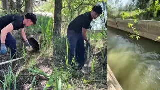 “Все успевает“: сельский учитель очистил арык и вдохновил соцсети