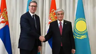 Президент Казахстана провел переговоры с президентом Сербии Вучичем в Москве