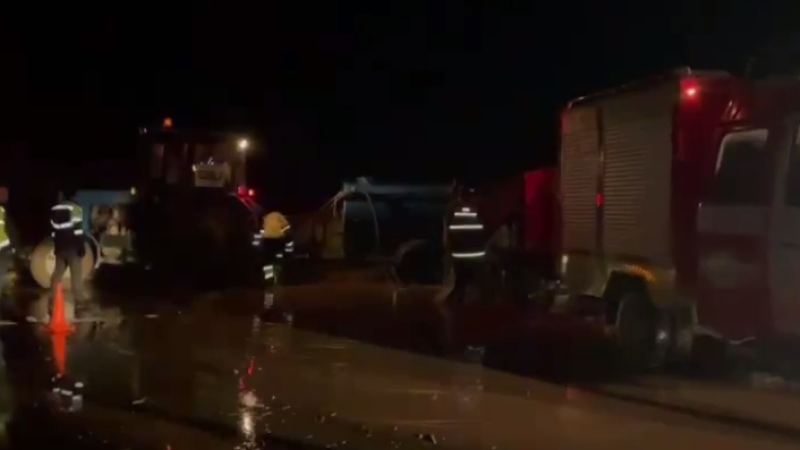 Кадр из видео: ДЧС Мангистауской области