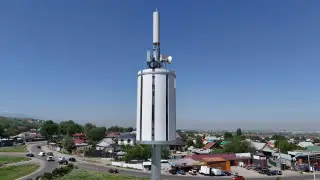 В Талгарском районе появилась первая опора двойного назначения