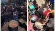 Голодающие палестинцы напали на склад ООН