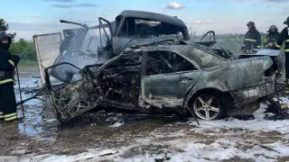 Семилетняя девочка и трое взрослых сгорели в страшном ДТП в Петропавловске