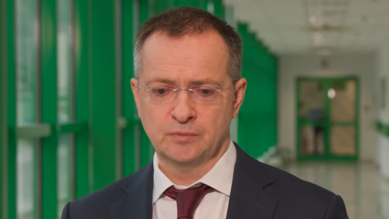 Глава российской делегации на переговорах в Стамбуле Владимир Мединский. Кадр видеозаписи